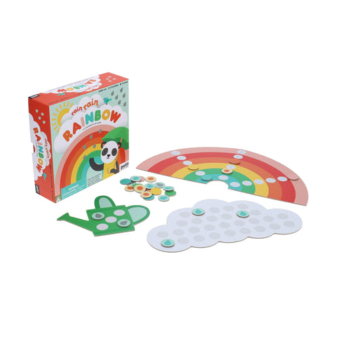 Petit Collage Rain Rain Rainbow Board Game for Kids at Butter Bug Boutique