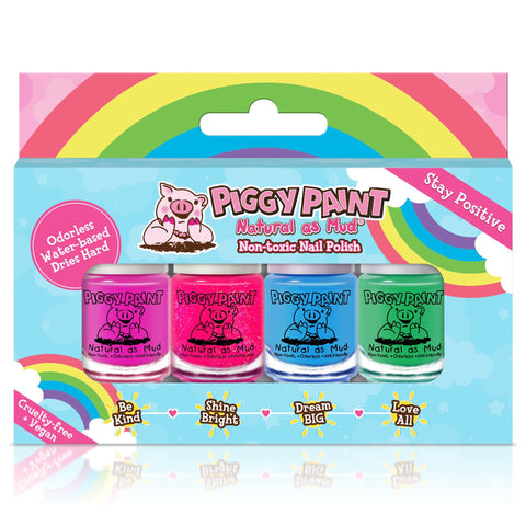 Rainbow 4 Nail Polish Box Set - Piggy Paint