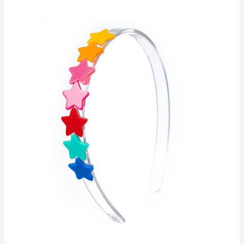 Rainbow Bright Stars Headband - Lilies & Roses NY