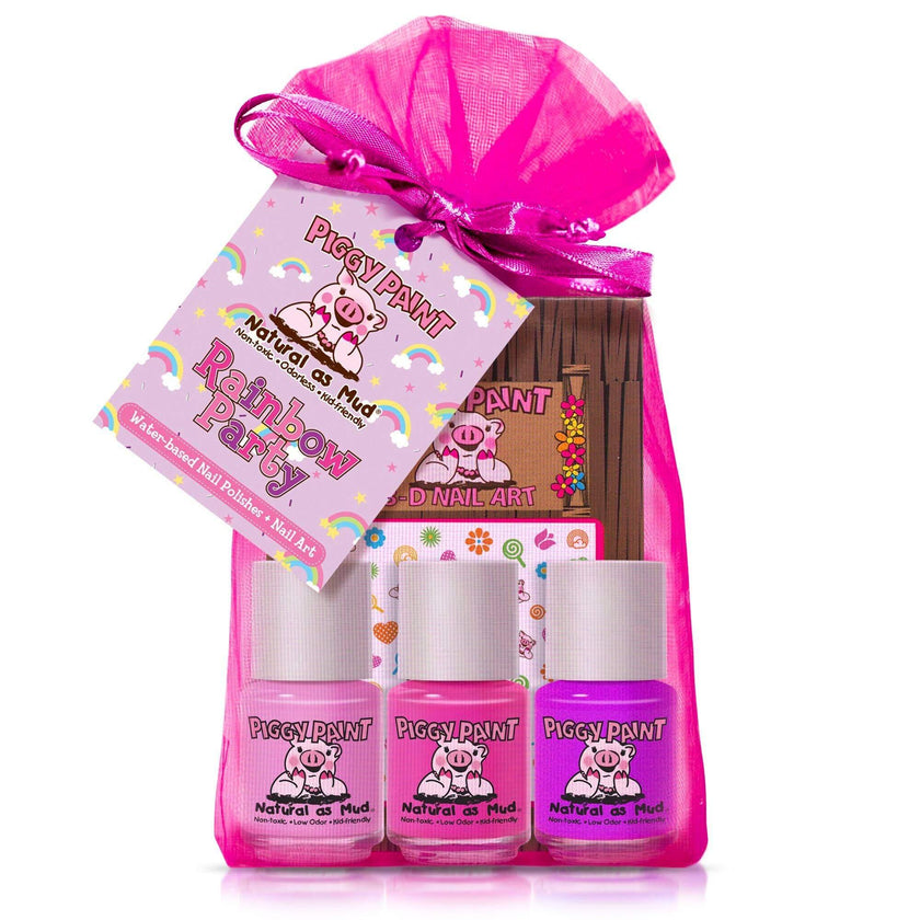 Piggy Paint Rainbow Party Nail Polish Set Butterbugboutique