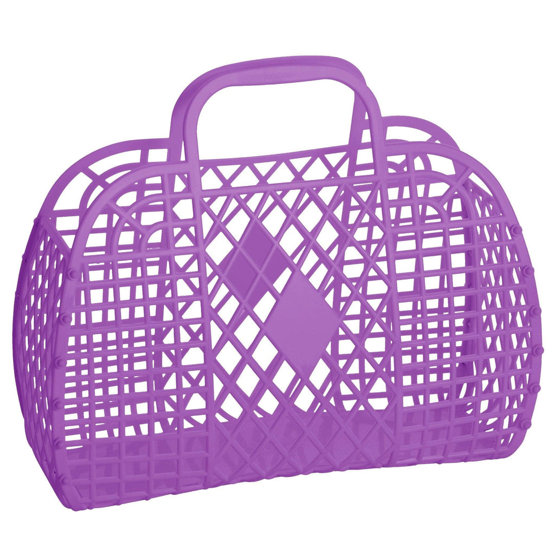 Sun Jellies-Retro Basket Jelly Bag - Large Purple-#Butter_Bug_Boutique#