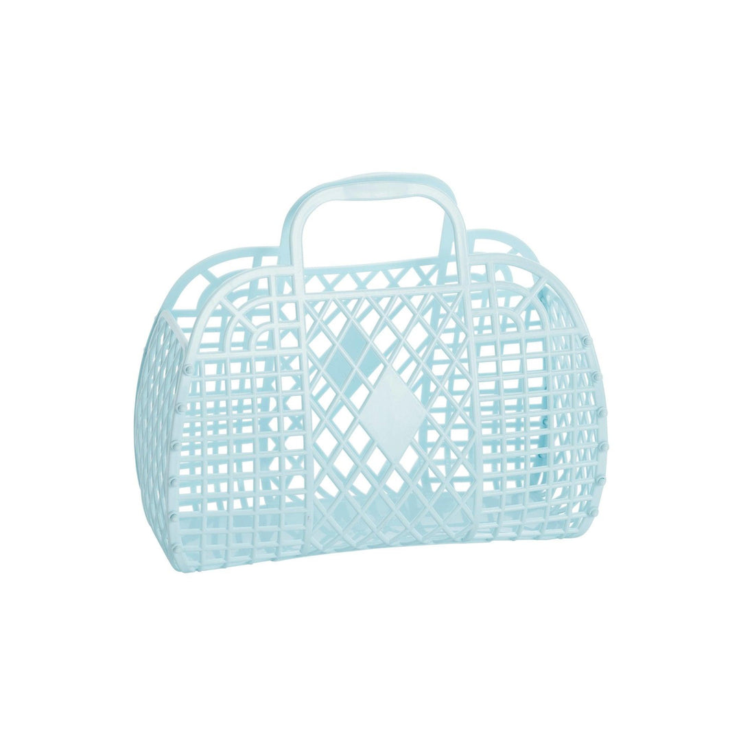 Sun Jellies-Retro Basket Jelly Bag - Small Blue-#Butter_Bug_Boutique#