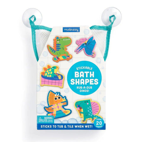 Mudpuppy-Rub-a-Dub Dinos Stickable Foam Bath Shapes-#Butter_Bug_Boutique#