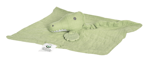 Safari Organic Crocodile Lovey - Tikiri Toys