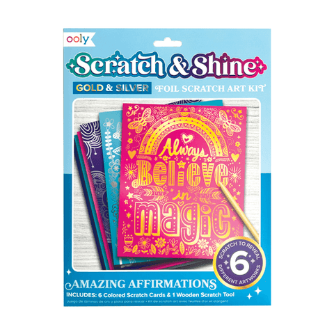 Scratch & Shine Scratch Cards - Amazing Affirmations - OOLY