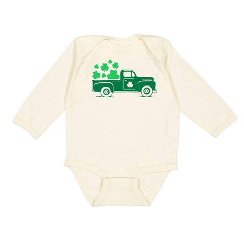 Shamrock Truck St. Patrick's Day Baby Bodysuit - Sweet Wink