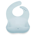 Sky Blue Silicone Baby Bib - Butterbugboutique