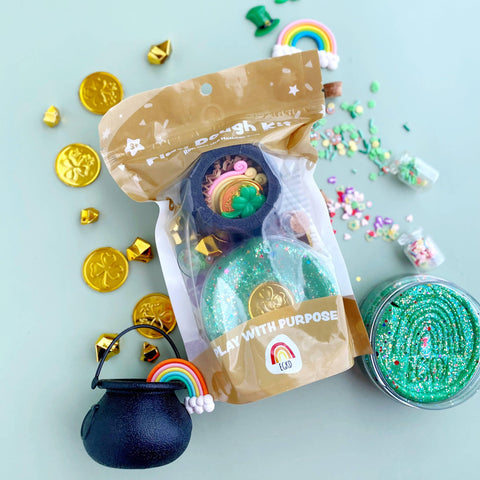 St. Patrick's Leprechaun Trap Play Dough Kit - Earth Grown KidDoughs