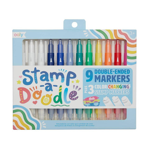 Stamp-A-Doodle Double-Ended Markers - OOLY
