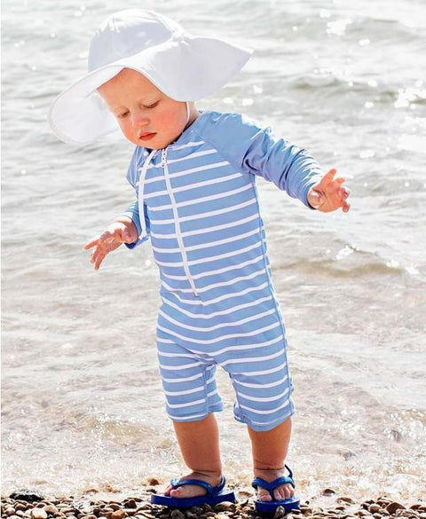 RuffleButts + RuggedButts-RuffleButts RuggedButts Protective Sun Hat - White-#Butter_Bug_Boutique#