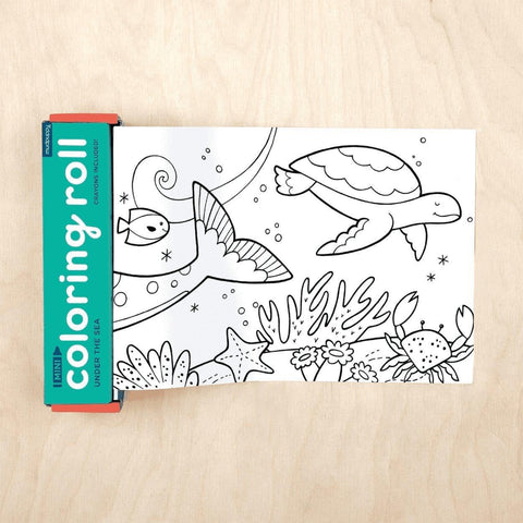 Mudpuppy-Under the Sea Mini Coloring Roll-#Butter_Bug_Boutique#