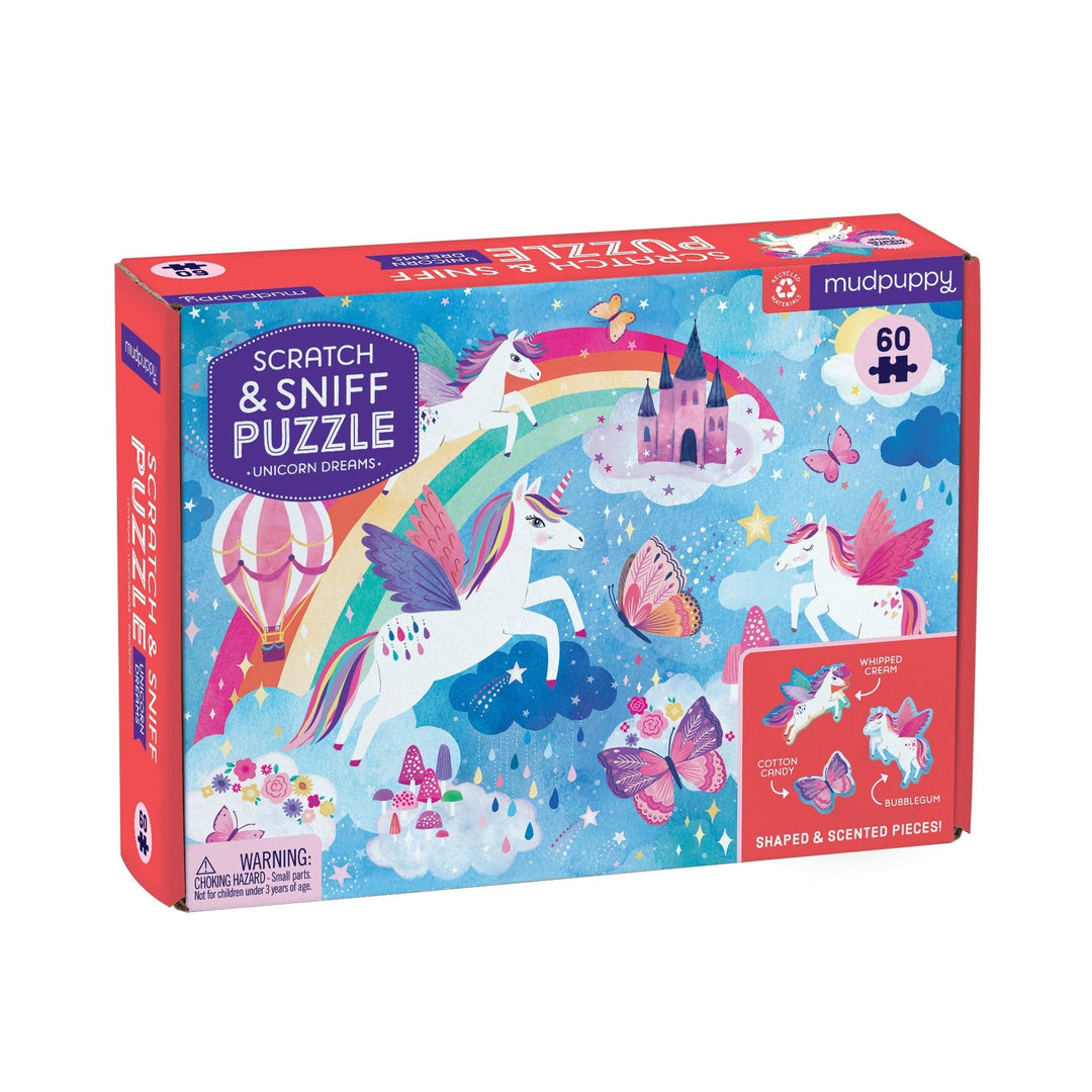Mudpuppy-Unicorn Dreams Scratch and Sniff Puzzle-#Butter_Bug_Boutique#