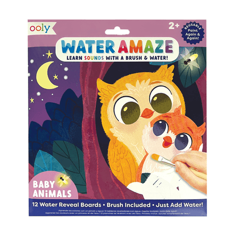 Water Amaze Water Reveal Boards - Baby Animals - OOLY