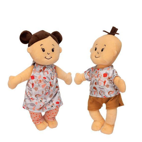 Manhattan Toy-Wee Baby Stella Twins Peach-#Butter_Bug_Boutique#