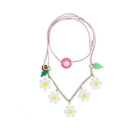 White Daisy Necklace - Lilies & Roses NY