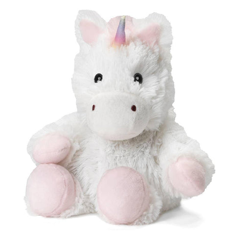 microwavable white unicorn warmies junior stuffed animal - warmies USA