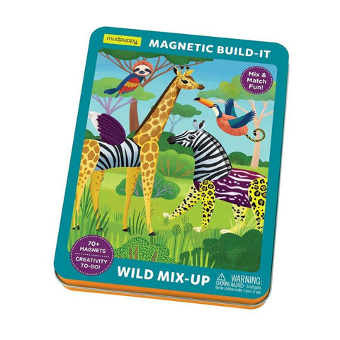 Mudpuppy-Wild Animal Mix-Up Magnetic Build-it-#Butter_Bug_Boutique#