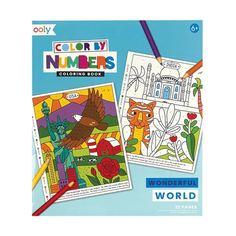 Wonderful World Color By Number Coloring Book - Butterbugboutique