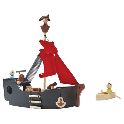 PlanToys-Wooden Pirate Ship-#Butter_Bug_Boutique#