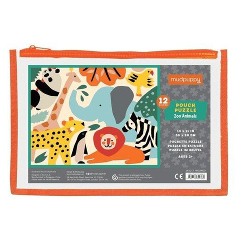 Zoo Animals Pouch Puzzle - Butterbugboutique